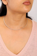 Sleek Omega Choker Necklace | 925 Sterling Silver