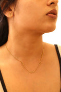 Triple Infinity Symbol Chain Necklace in Gold-Plated 925 Sterling Silver