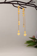 Layered Gold-Polish Drop Earrings in 925 Sterling Silver